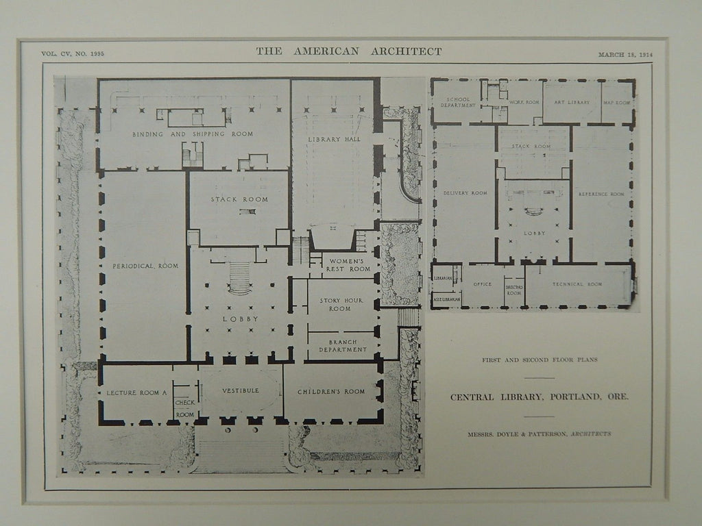 First and Second Floor, Central Library, Portland, OR