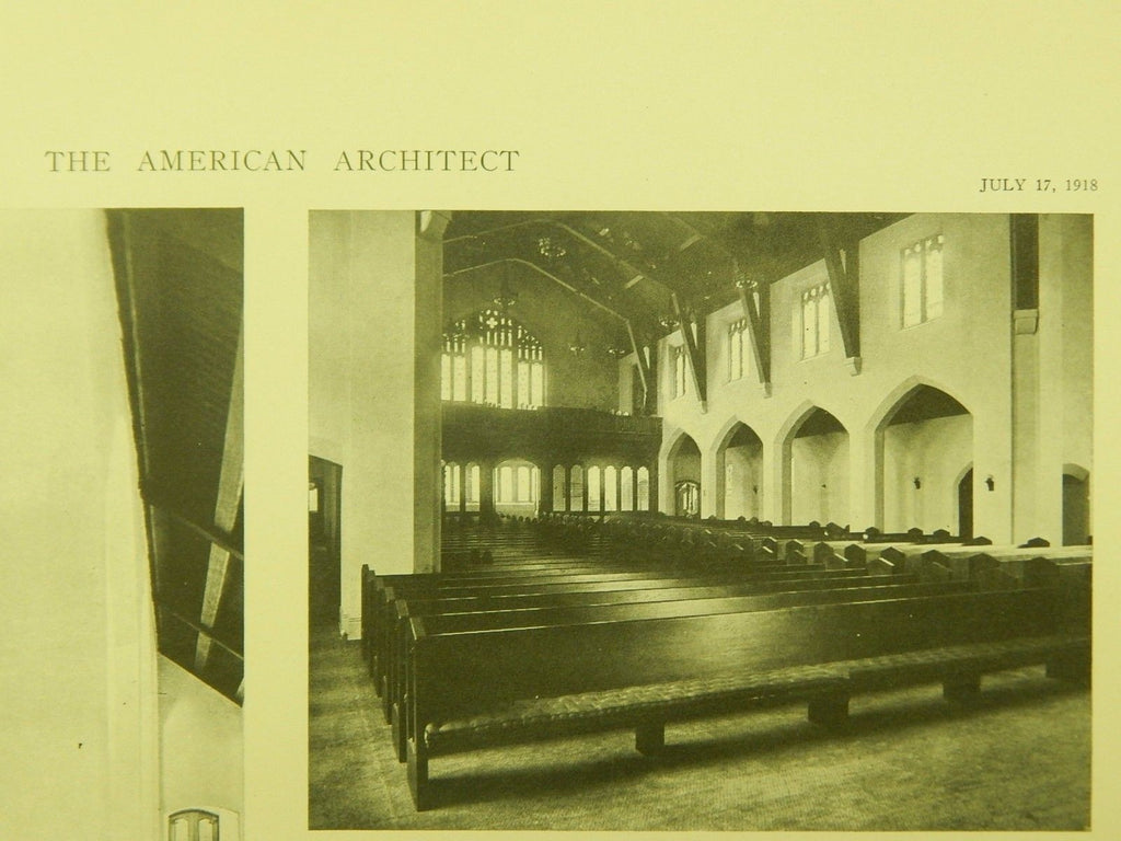 Interior, Westminster Presbyterian Church, Portland, OR, 1918