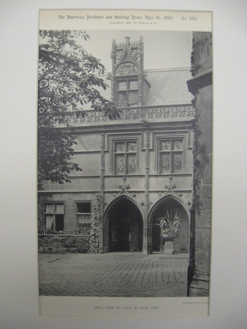 Hotel de Cluny, Paris, France, EUR, 1892 – St. Croix Architecture