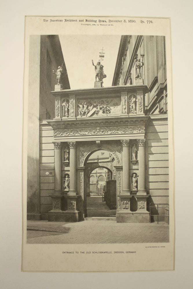 Entrance to the Old Schlosskapelle , Dresden, Germany, EUR, 1890, n/a ...