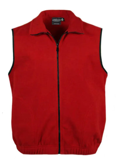 Mens Full Zip Vest | All American Clothing - All American Clothing Co