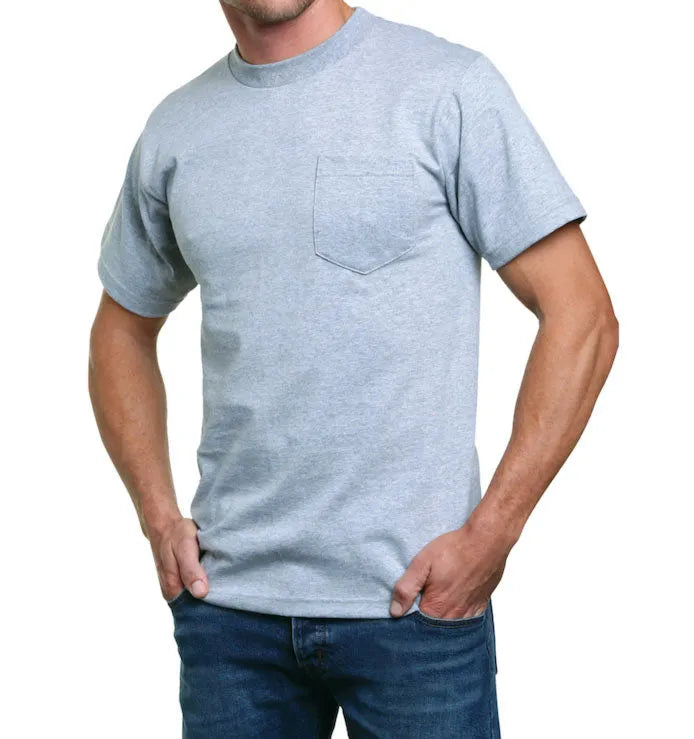 vedvarende ressource plasticitet af Cotton T-Shirt With Pocket For Sale - All American Clothing Co
