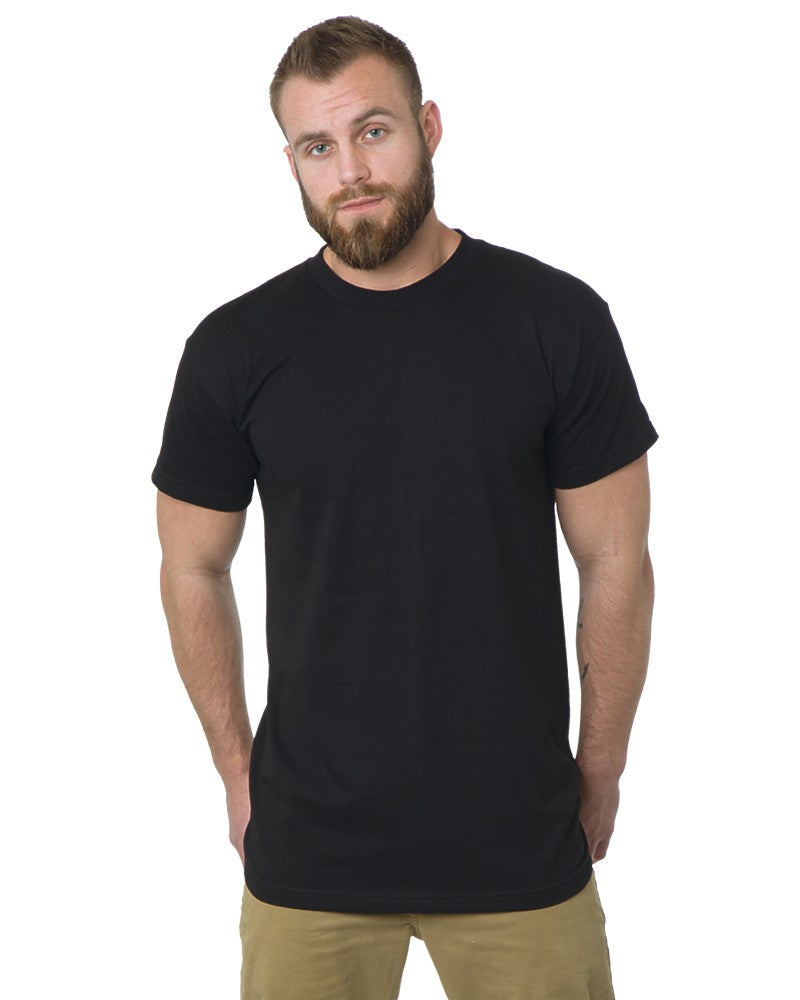 Kirkland Men's Crew Neck 100% Combed Heavyweight T-Shirts Cotton Pack of 6,  Black, Small : : Clothing, Shoes & Accessories