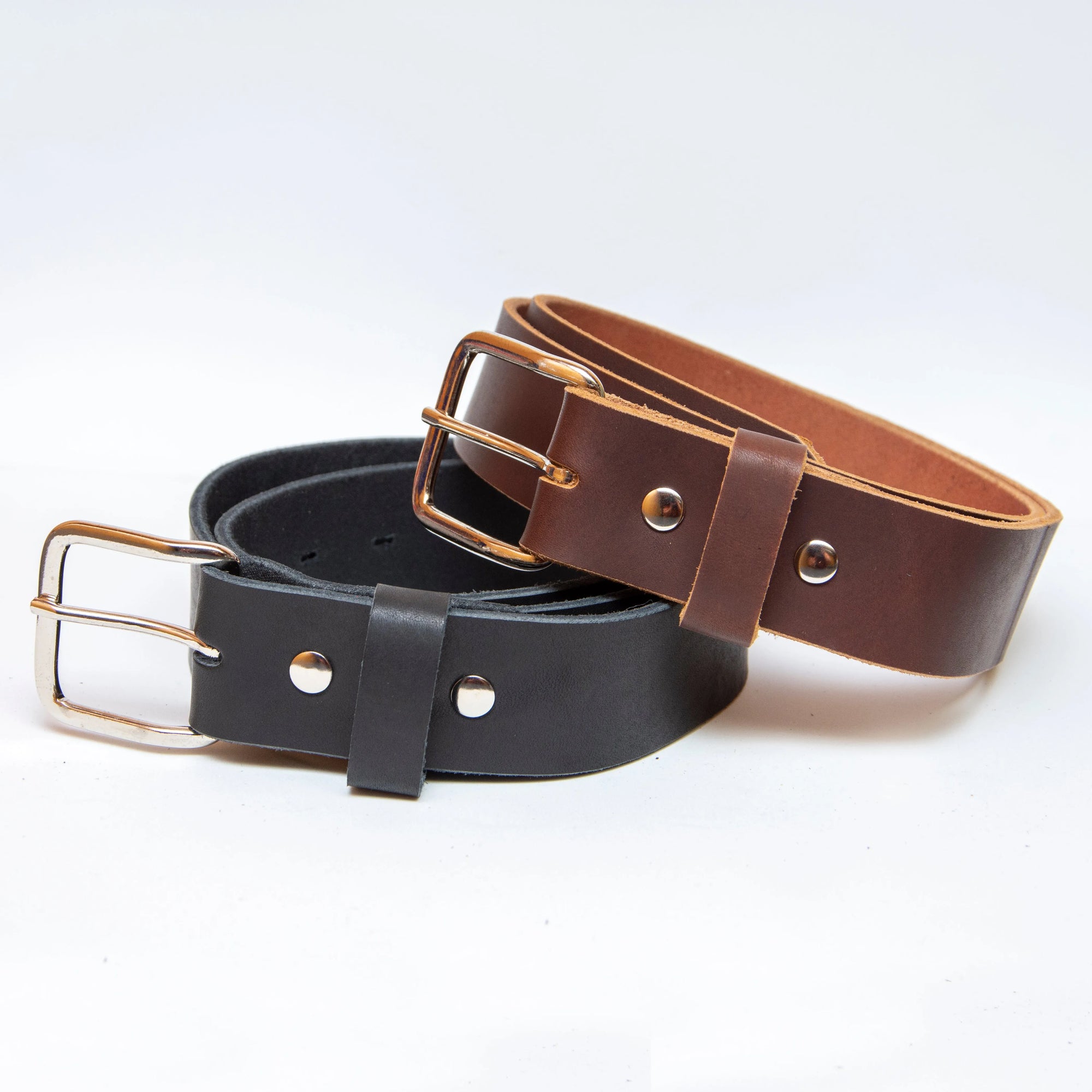 1.25 Black Belt Handmade Leather Belt Unisex Leather 