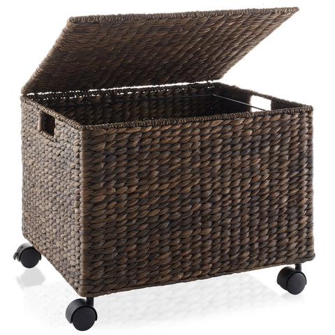 File Organizer - Handwoven Rolling Filing Office Storage