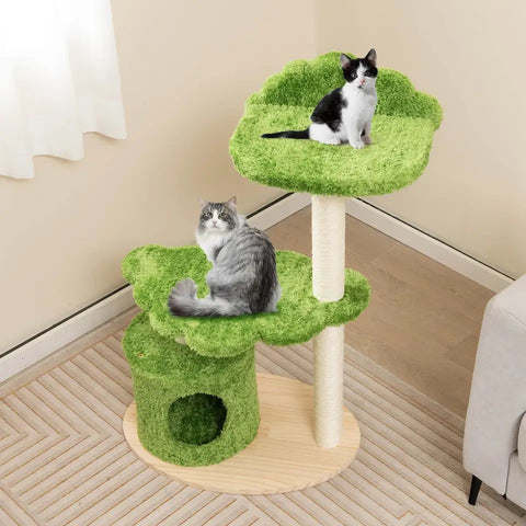 Cat Tree - 38 Inches Cat Tower With Removable and Washable Cushion