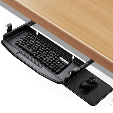Keyboard Tray - Keyboard Tray Under Desk and 360° Rotatable Mouse Tray