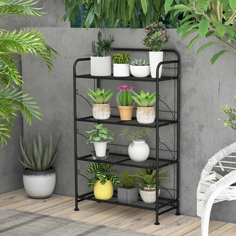 Plant Stand - 4 Tier Adjustable Shelf - Plant Shelf