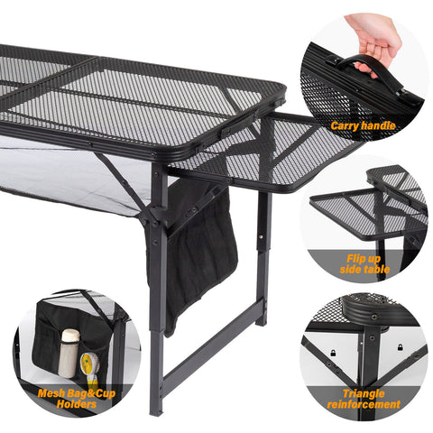Folding Table - 4.7 Ft Aluminum Collapsible Folding Table