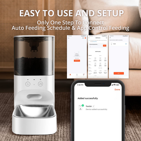 Automatic Cat Feeder - Dog Cat Automatic Pet Feeder With App Control