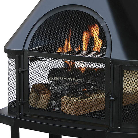 Fire Pit - 360 Degree Wood Burning Outdoor Fireplace