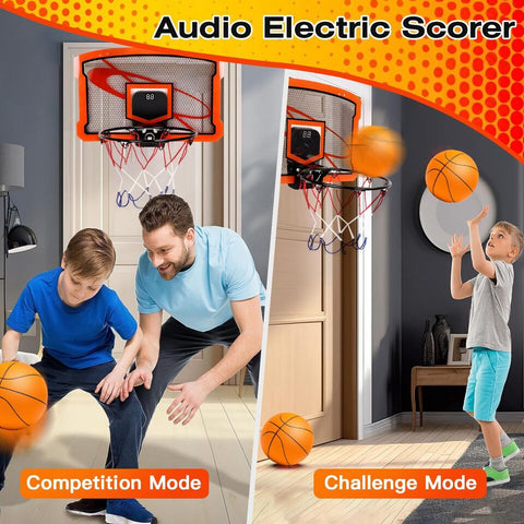 Mini Basketball Hoop - Indoor Basketball Hoop With Electric Scorer