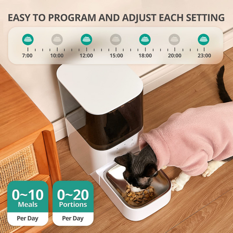 Automatic Cat Feeder - Dog Cat Automatic Pet Feeder With App Control