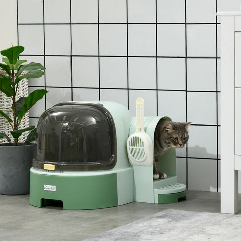 Litter Box Enclosure - Cat Litter Box With Scoop With Step