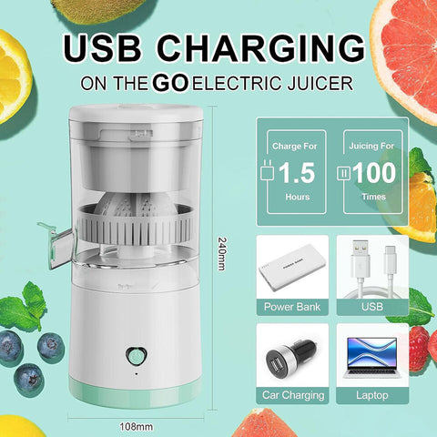 Citrus Juicer - 45 Watt Portable and Wireless Electric Juicer