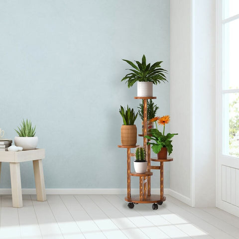 Plant Stand - 5 Tier Wood Plant Planter Stand