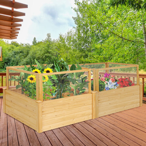 Raised Garden Bed - Raised Beds With Critter Guard Fences