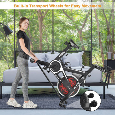 Indoor Exercise Bike - Stationary Bike With Digital Display