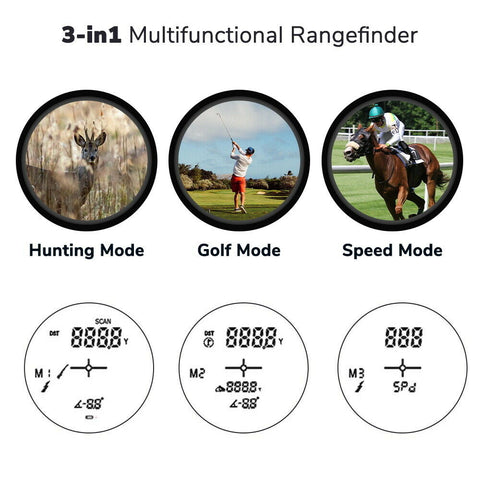 Golf Rangefinder 1000 Yard - 6X 3 Mode Rangefinder for Golf