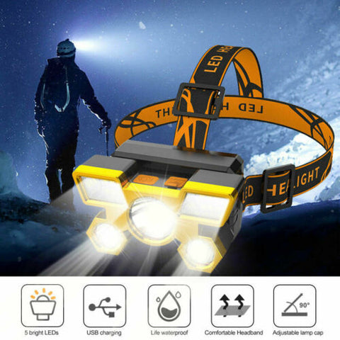 Head Lamp - Rechargeable LED Head Light 750000LM