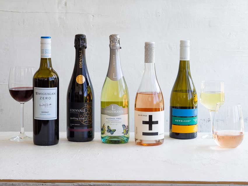 Non-Alcoholic Wine taste-testing line up