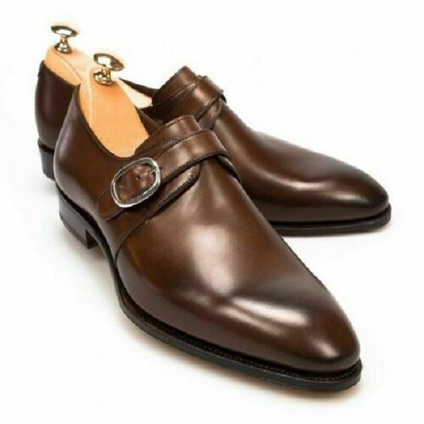 mens leather monk shoes