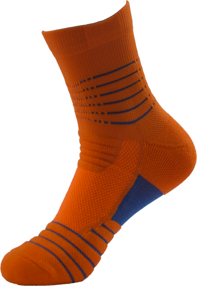 orange sports socks