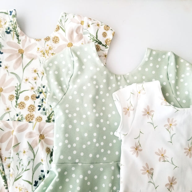 Green Polka Dot Dress for Spring - Reese's Hardwear