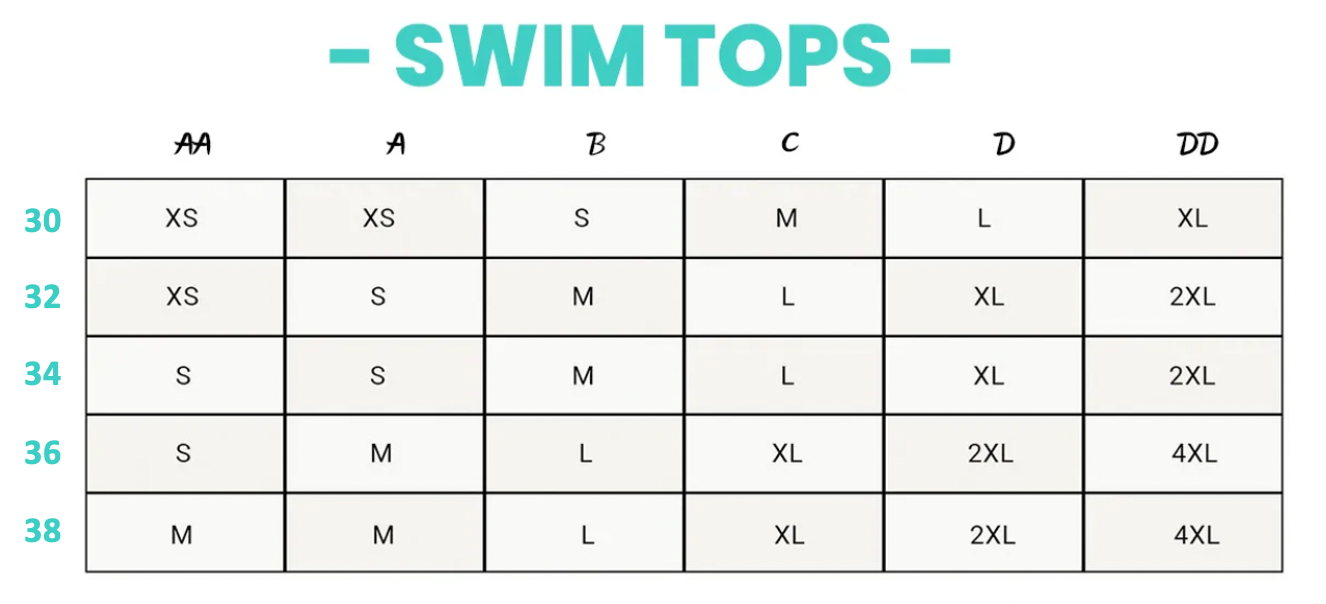 Jolyn Size Chart – FINIS SINGAPORE