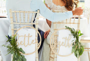 Wooden Wedding Chair Signs " Better Together ", Rustic Wedding decoration