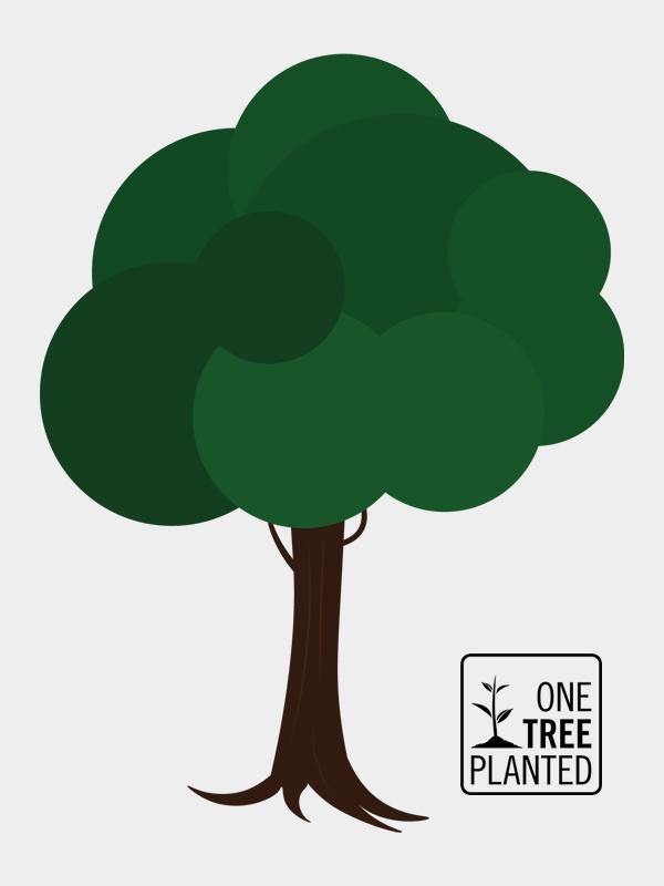 Did you know that trees and plants are very important to keep the air we breathe clean? Help us to help the planet to fight climate change and together let's make the air we breathe clean and fresh, plant 1 tree for 1 euro by adding this product to your basket and with One Tree Planted we will plant a tree. Together, let's make the earth greener.