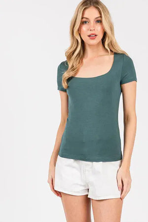 Feel Good (Balsam) Double Layer SS Top - Luxe Lizzies