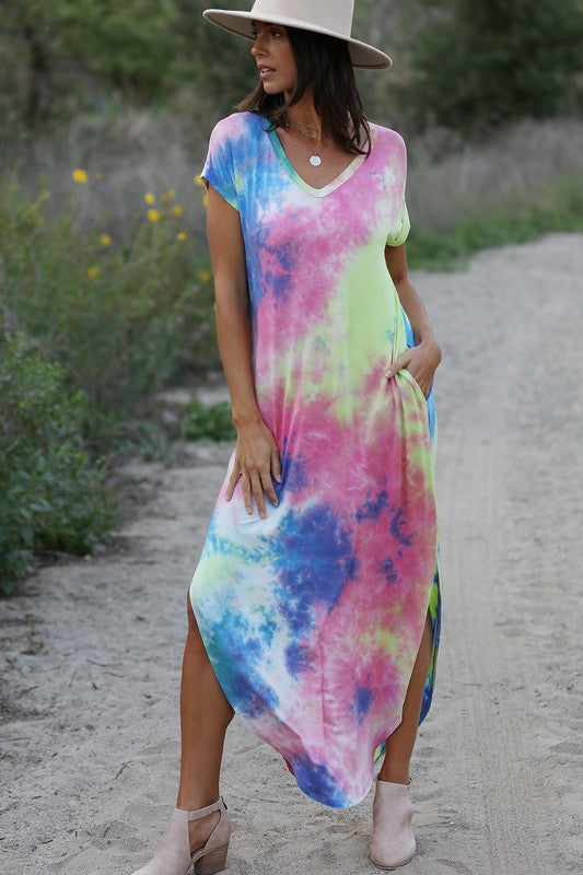 tie dye maxi