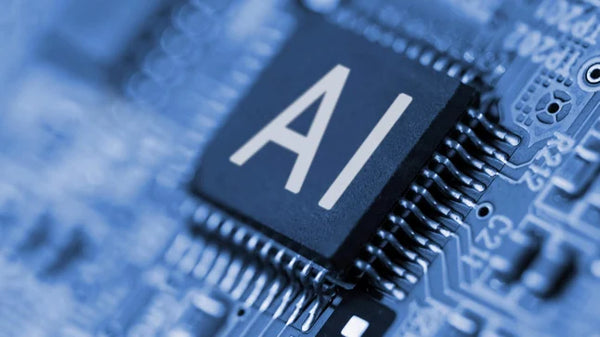 Chip with the words "AI" written on