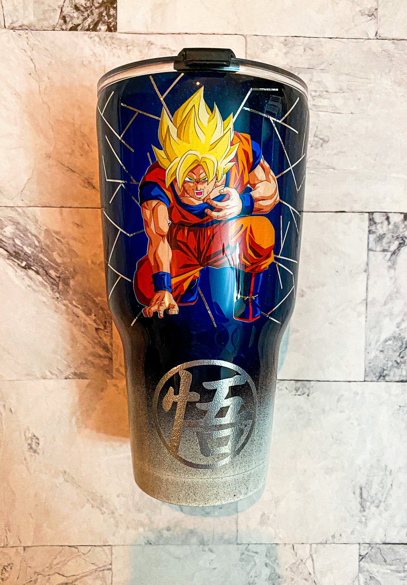 Dragonball Z Goku Custom Tumbler Cupping Amazing