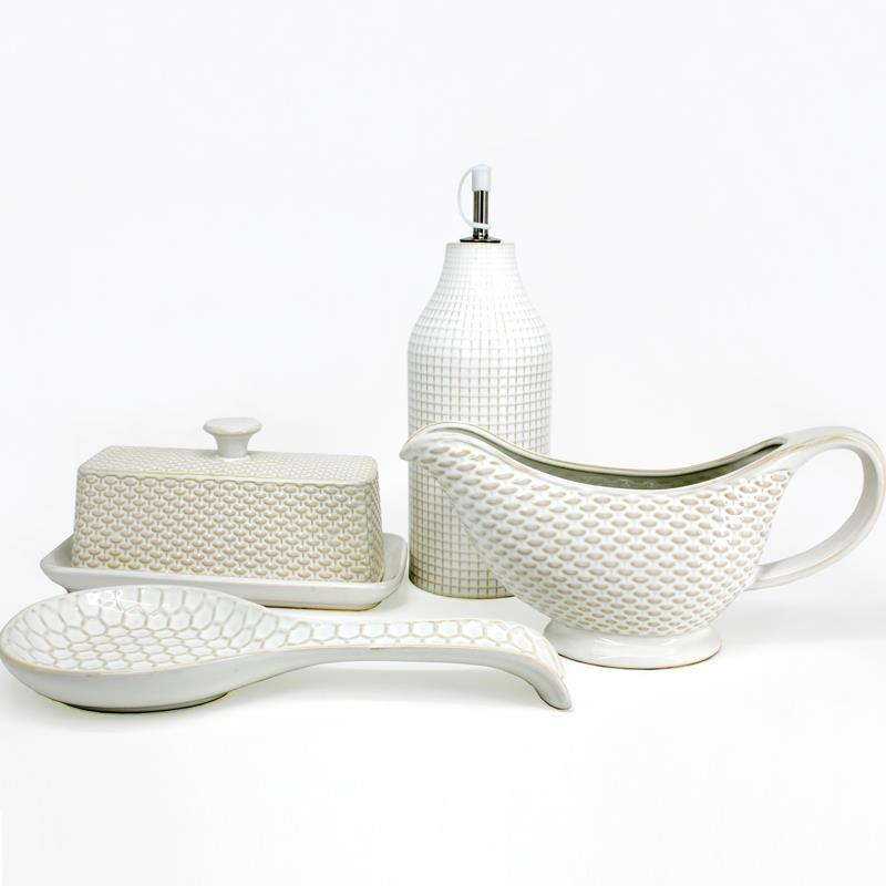 REPOSE CUILLERE PORCELAINE BLANCHE GM 28X10 - Maison de la Porcelaine