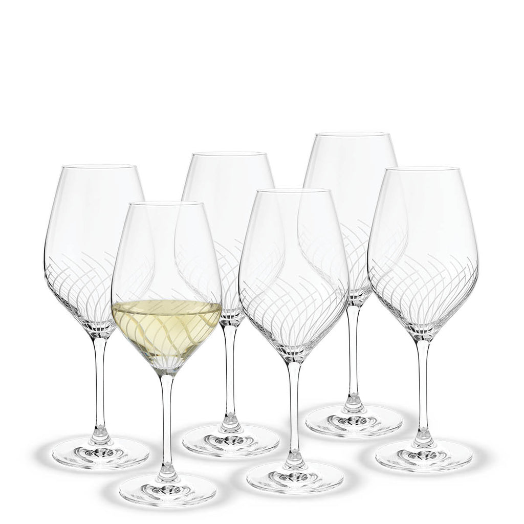 Holmegaard Cabernet Champagne Glass, Clear, 9.8 oz, 6 PCS.