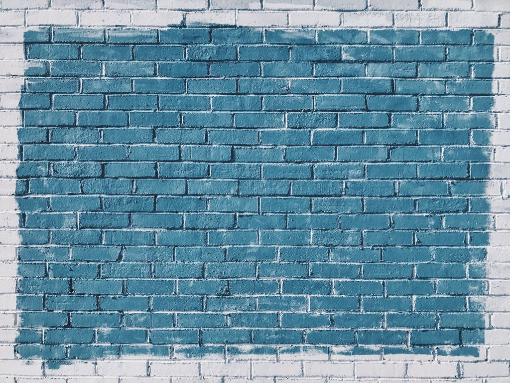 Blue painted wall