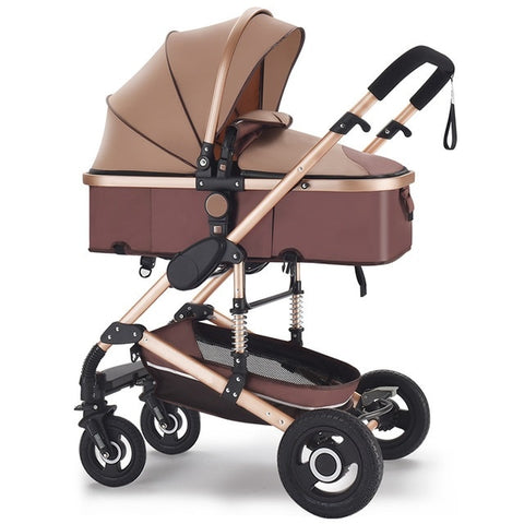 gold baby stroller