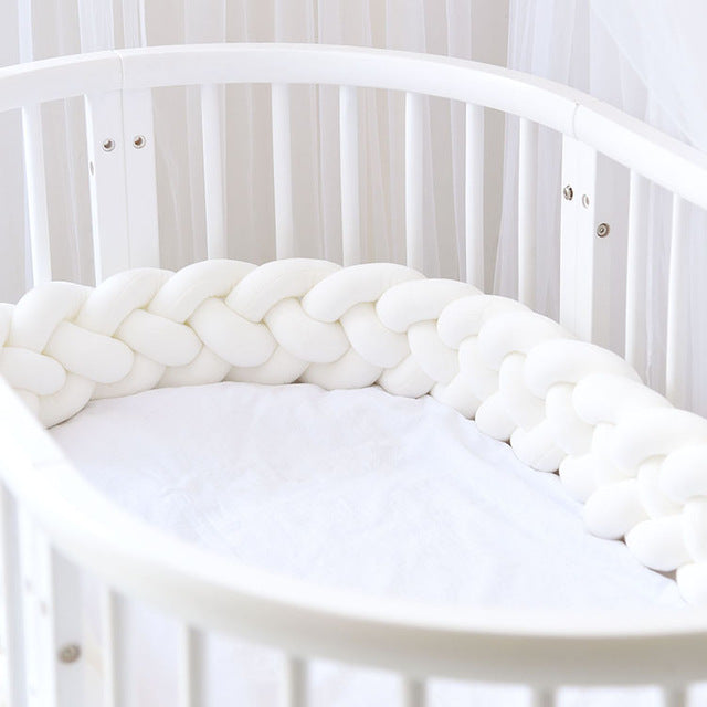 baby braided cot bumper