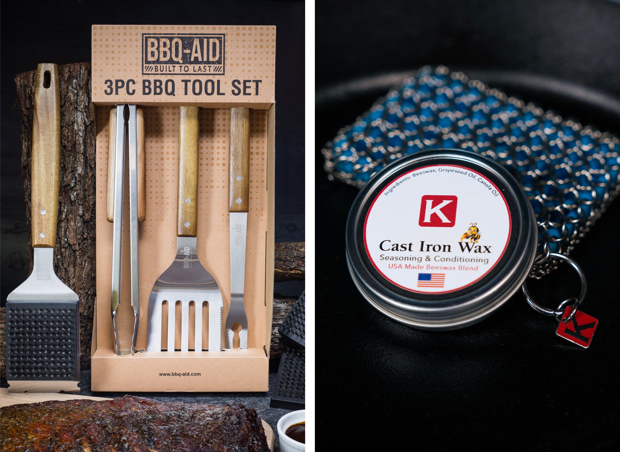 USA Made BBQ Brush Kit