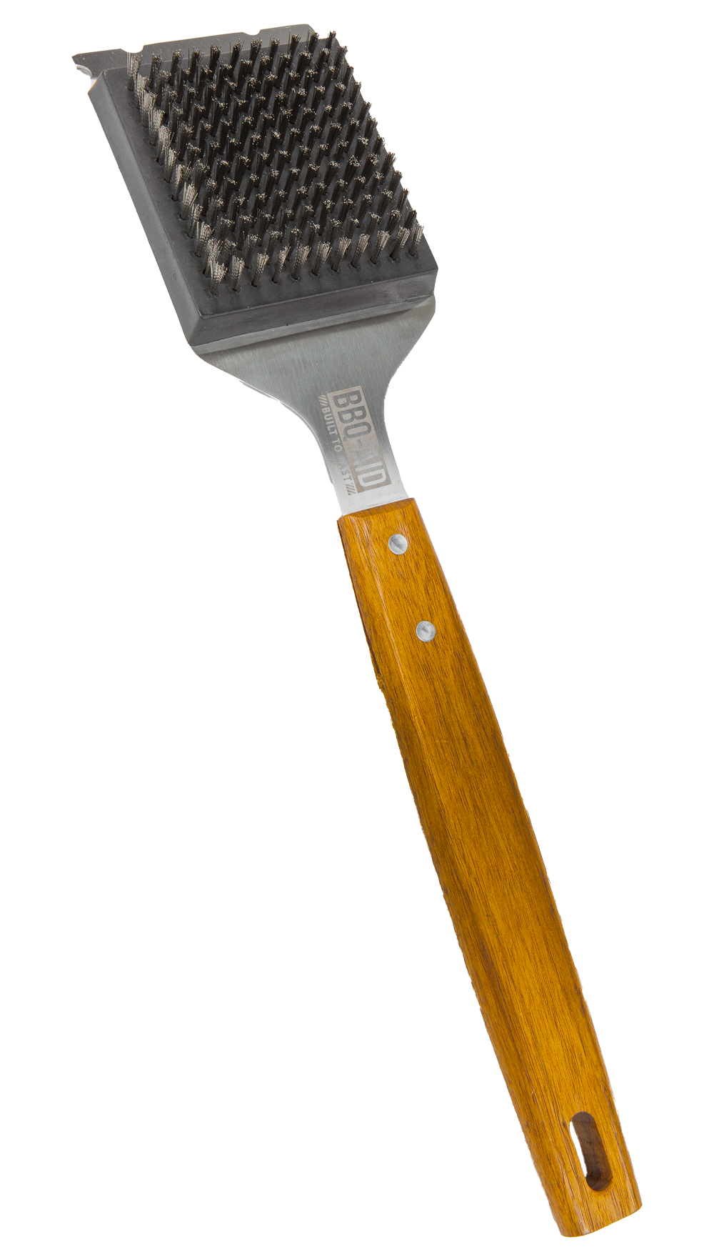 Porcelain Burger Press + Barbecue Grill Brush and Scraper