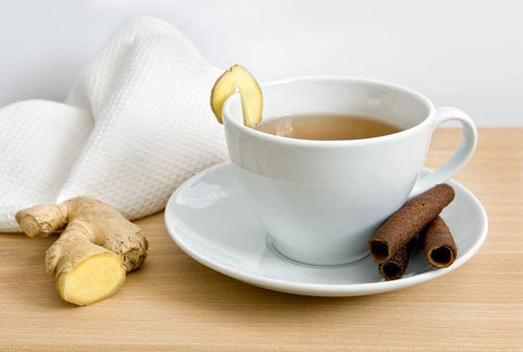 Special tea with ginger flavour