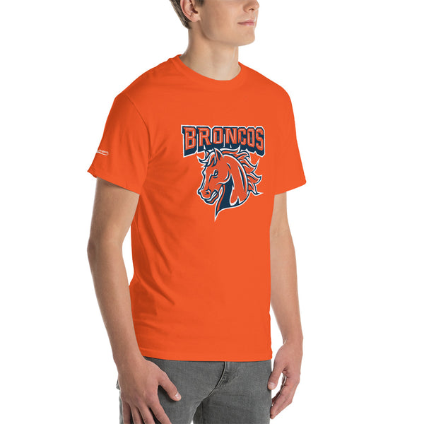 orange broncos shirt