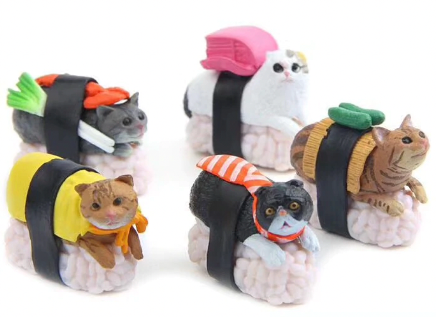 1 Sushi Cat Figurines – Toys and Treasures