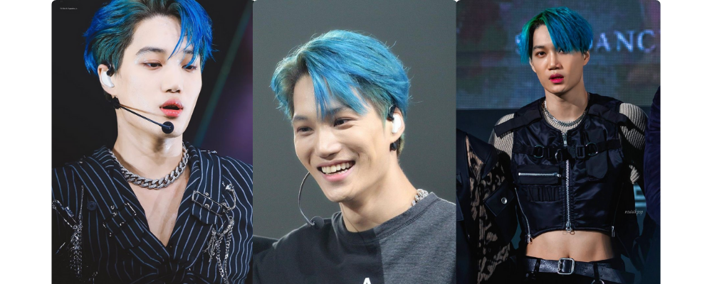 KAI (EXO) blue hair