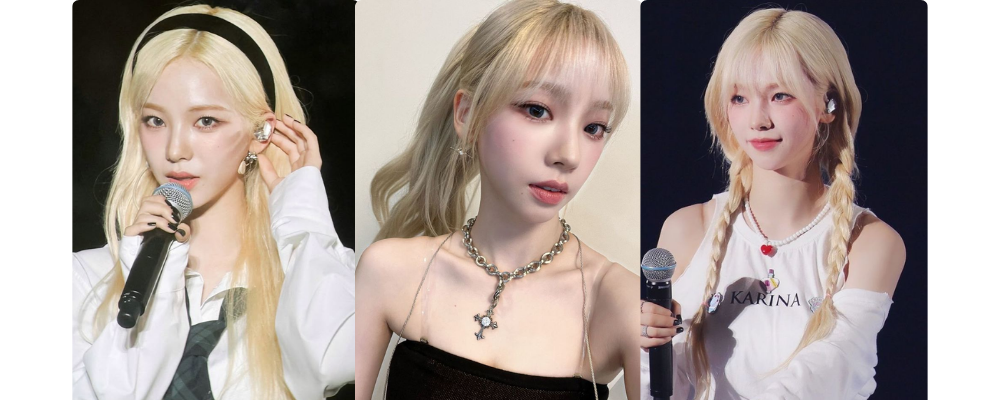 kpop idols with blonde hair
