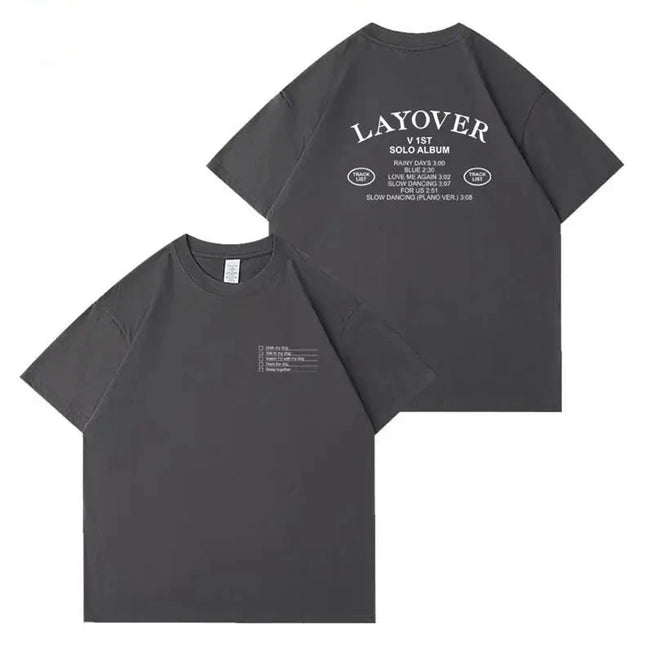 BTS V Layover Album T Shirt Style