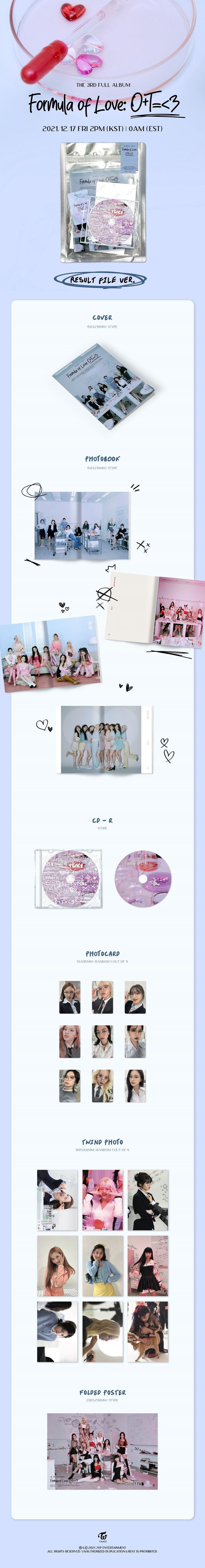 TWICE Formula of Love Result file Ver