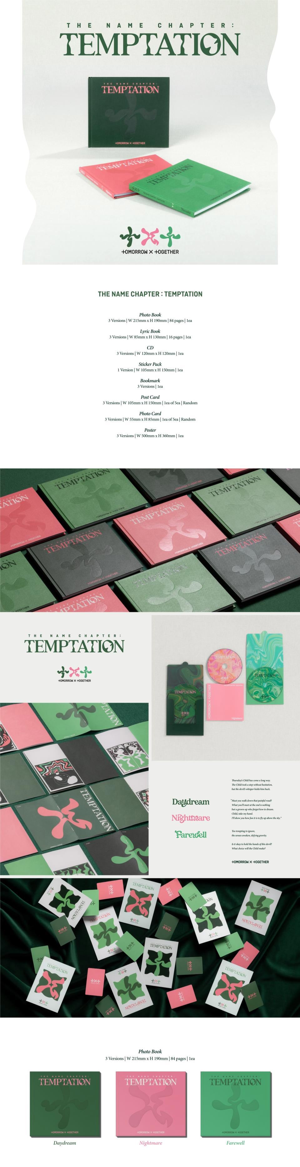 TXT Name Chapter Temptation Lucky Draw